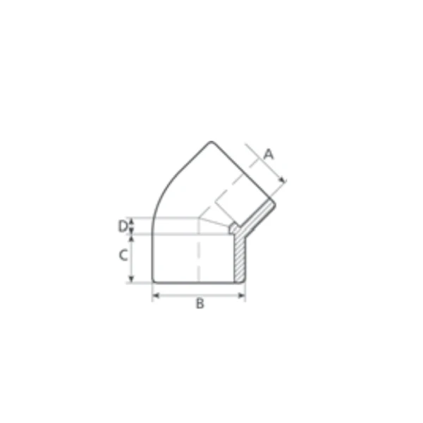 Aquatech Raccords Hydrauliques Pour Piscine Coude à Coller à 45° En PVC Pour Plomberie De Piscine - Diamètre 50 Mm 3 Aquatech Raccords Hydrauliques Pour Piscine Coude à Coller à 45° En PVC Pour Plomberie De Piscine - Diamètre 50 Mm