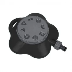 Arroseur Oscillant Et Asperseur Arroseur Jardin Polyvalent 8 Fonctions Arrosage 360° Fitt Plastique Noir