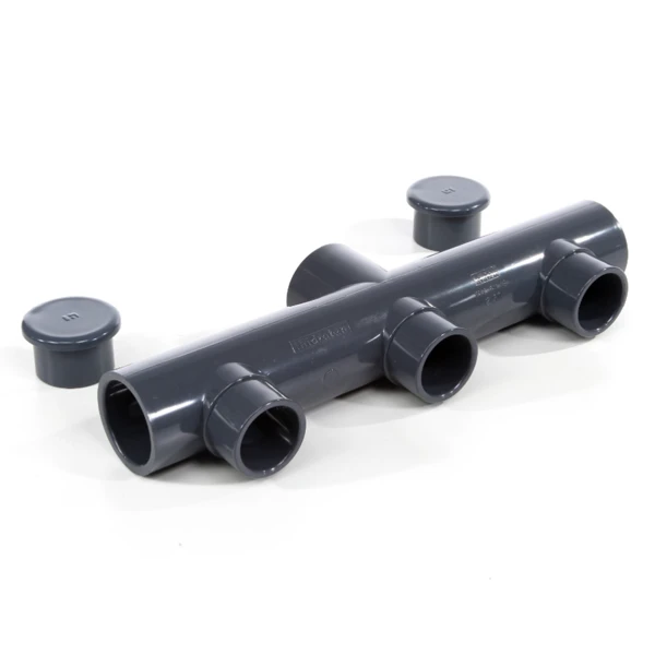 Aquatech Raccords Hydrauliques Pour Piscine Collecteur 3 Voies Conduits Aspiration Piscine - Diamètre 50 Mm - PVC 3 Aquatech Raccords Hydrauliques Pour Piscine Collecteur 3 Voies Conduits Aspiration Piscine - Diamètre 50 Mm - PVC
