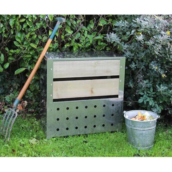 Accessoires De Jardinage Silo à Compost Galvanisé Et Bois De 200L Guillouard 020221 4 Accessoires De Jardinage Silo à Compost Galvanisé Et Bois De 200L Guillouard 020221 – Image 2