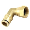 Dévidoir Coupleur Coudé 3/4" Pour Tuyau D'arrosage 19 Mm - Edia - Laiton -Espace vert et piscine Soldes Boutique coupleur edia 19mm