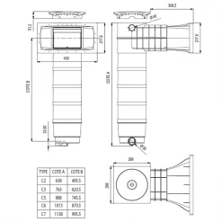 Raccords Hydrauliques Pour Piscine Skimmer Cartouche Weltico C6 Skimfiltre A400 Elegance 400x200mm 65 M3 8 Raccords Hydrauliques Pour Piscine Skimmer Cartouche Weltico C6 Skimfiltre A400 Elegance 400x200mm 65 M3 -Espace vert et piscine Soldes Boutique dimensions skimmer weltico