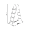 Trigano Douche, Echelle Et Mobilier Extérieur Échelle Double Piscine Hors-sol 175 Cm 4 Marches Amovibles Acier Blanc -Espace vert et piscine Soldes Boutique echelle double piscine hors sol hauteur totale 175cm 4 marches amovibles acier blanc 2