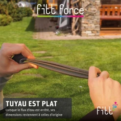 Tuyau D'eau Tuyau Arrosage Fitt Force équipé 15 Mm 5/8" Longueur 35 Mètres Bleu -Espace vert et piscine Soldes Boutique fitt force 10