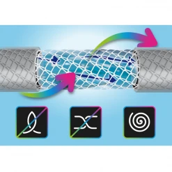 Tuyau D'eau Tuyau Arrosage NTS Jeans Fitt Diamètre 15 Mm Longueur 25 Mètres Bleu -Espace vert et piscine Soldes Boutique flexible malleable fitt