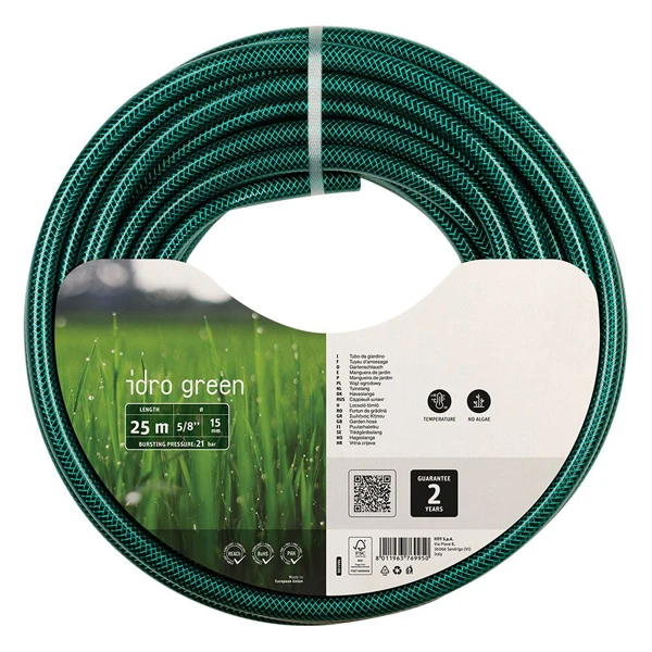 Tuyau D'eau Tuyau Arrosage Idro Green Fitt Diamètre 19 Mm Longueur 25 Mètres Vert 5 Tuyau D'eau Tuyau Arrosage Idro Green Fitt Diamètre 19 Mm Longueur 25 Mètres Vert – Image 3