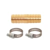 Raccord Express Raccord Jonction Droit Cannelé 2 Colliers De Serrage Fitt 25 Mm Laiton