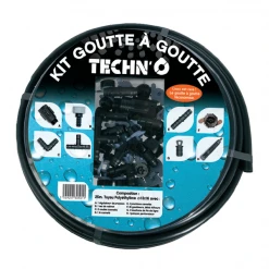 Goutte à Goutte Ensemble Complet Arrosage GAG Techn'O Fitt Longueur 25 Mètres