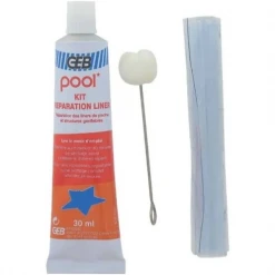 Produit De Réparation De Piscine Kit De Réparation Liners Piscine Colle 30ml Et Rustine : GEB 127290
