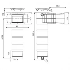 WELTICO Raccords Hydrauliques Pour Piscine Skimmer Avec Filtre Pour Piscine - Skimfiltre A400 Elegance Liner C7 - Ouverture 400 X 200 Mm 8 WELTICO Raccords Hydrauliques Pour Piscine Skimmer Avec Filtre Pour Piscine - Skimfiltre A400 Elegance Liner C7 - Ouverture 400 X 200 Mm -Espace vert et piscine Soldes Boutique p255875 pic2