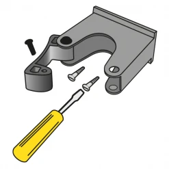 Outillage De Jardinier Porte Outils Sur Rail Perrin 500mm Avec 3 Crochets | Quincaillerie Pro -Espace vert et piscine Soldes Boutique porte outils fixation