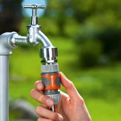 Raccord Rapide Arrosage Raccord Rapide Tuyau Arrosage Ø 13-15 Mm Gardena Fixer Au Nez De Robinet