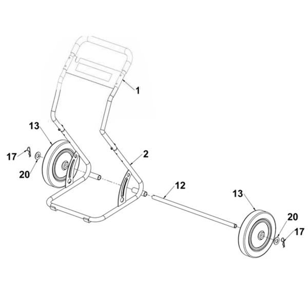 Dévidoir Axe Roues Dévidoir 2 Roues 55 Mètres Edia Diamètre 20 Mm 580 Mm Acier 3 Dévidoir Axe Roues Dévidoir 2 Roues 55 Mètres Edia Diamètre 20 Mm 580 Mm Acier