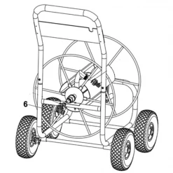Dévidoir Coupleur Coudé 3/4" Pour Tuyau D'arrosage 19 Mm - Edia - Laiton -Espace vert et piscine Soldes Boutique repere 6 devidoir 4 roues