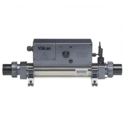 Electro Engineering Pompe à Chaleur Et Réchauffeur Pour Piscine Réchauffeur De Piscine électrique - Vulcan Analogique Titane - 9kW Triphasé 400 Volts