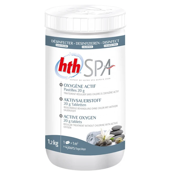 Produit D'entretien Piscine Oxygène Actif Pour Spa - HTH - 60 Pastilles De 20g - 1.2 Kg 3 Produit D'entretien Piscine Oxygène Actif Pour Spa - HTH - 60 Pastilles De 20g - 1.2 Kg