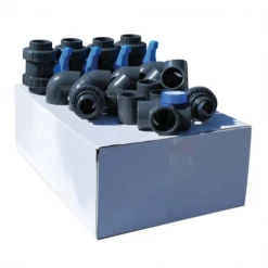 Aquatech Raccords Hydrauliques Pour Piscine Kit Plomberie Pour Piscine - Avec Vannes Easyfit VEE - Diamètre 63 Mm