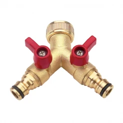 Fitt Sélecteur D'arrosage Raccord Automatique Sélecteur 2 Directions Vannes Arrêt Robinet Laiton