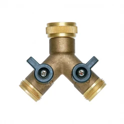 Fitt Sélecteur D'arrosage Sélecteur Y 2 Directions 1F 2M 20x27mm Vannes Robinet Laiton