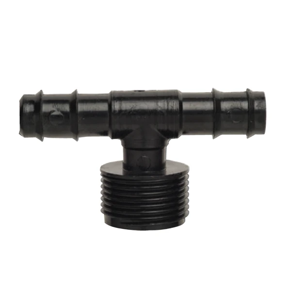 Fitt Goutte à Goutte Raccord T Cannelé Ø13x16mm Sortie Filetée Mâle 20/27 Arrosage GAG 3 Fitt Goutte à Goutte Raccord T Cannelé Ø13x16mm Sortie Filetée Mâle 20/27 Arrosage GAG