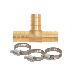 Y Et T De Dérivation Raccord Cannelé Dérivation Té 3 Colliers Serrage Fitt 19 Mm Laiton