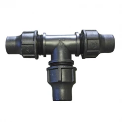 Goutte à Goutte Raccord Té Compression Tuyau Goutte à Goutte Ø 13x16mm Fitt PE Noir