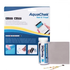 Produit D'entretien Piscine Testeur Eau De Piscine Et Spa - Test And Treat AquaChek - Utilisation Avec Smartphone - 50 Languettes SCP-France AQC-470-5008
